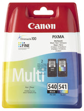 Canon PG-540 / CL-541 Multipack - Pack de 2 - Negro, Color (Cian, Magenta, Amarillo) - Original - Tanque de tinta - Para PIXMA GM4050, MG3150, MG3510, MG3550, MG3650, MG4250, MX475, MX525, MX535 , TS5150, TS5151