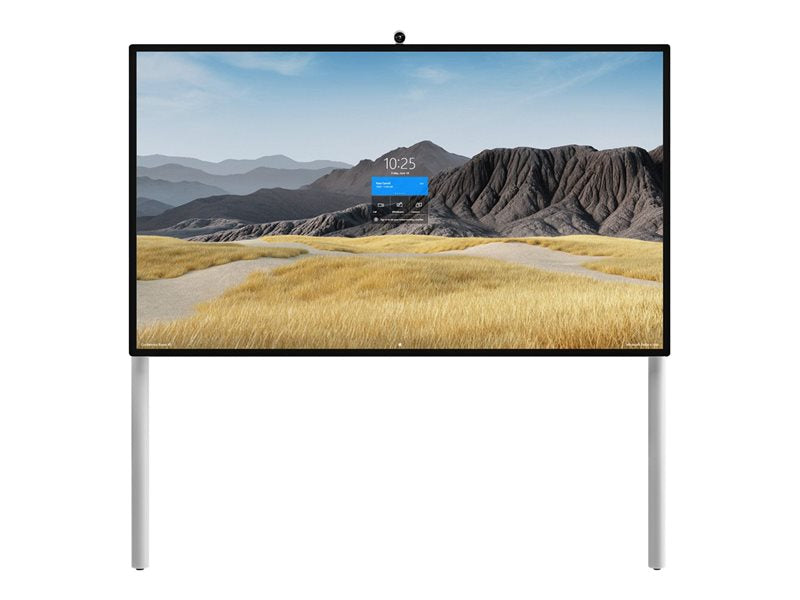 Steelcase Roam Collection - Suporte - para quadro interactivo - branco ártico, cinzento Microsoft - tamanho de tela: 85" - montável em parede, suportado pelo pavimento - para Microsoft Surface Hub 2S 85"
