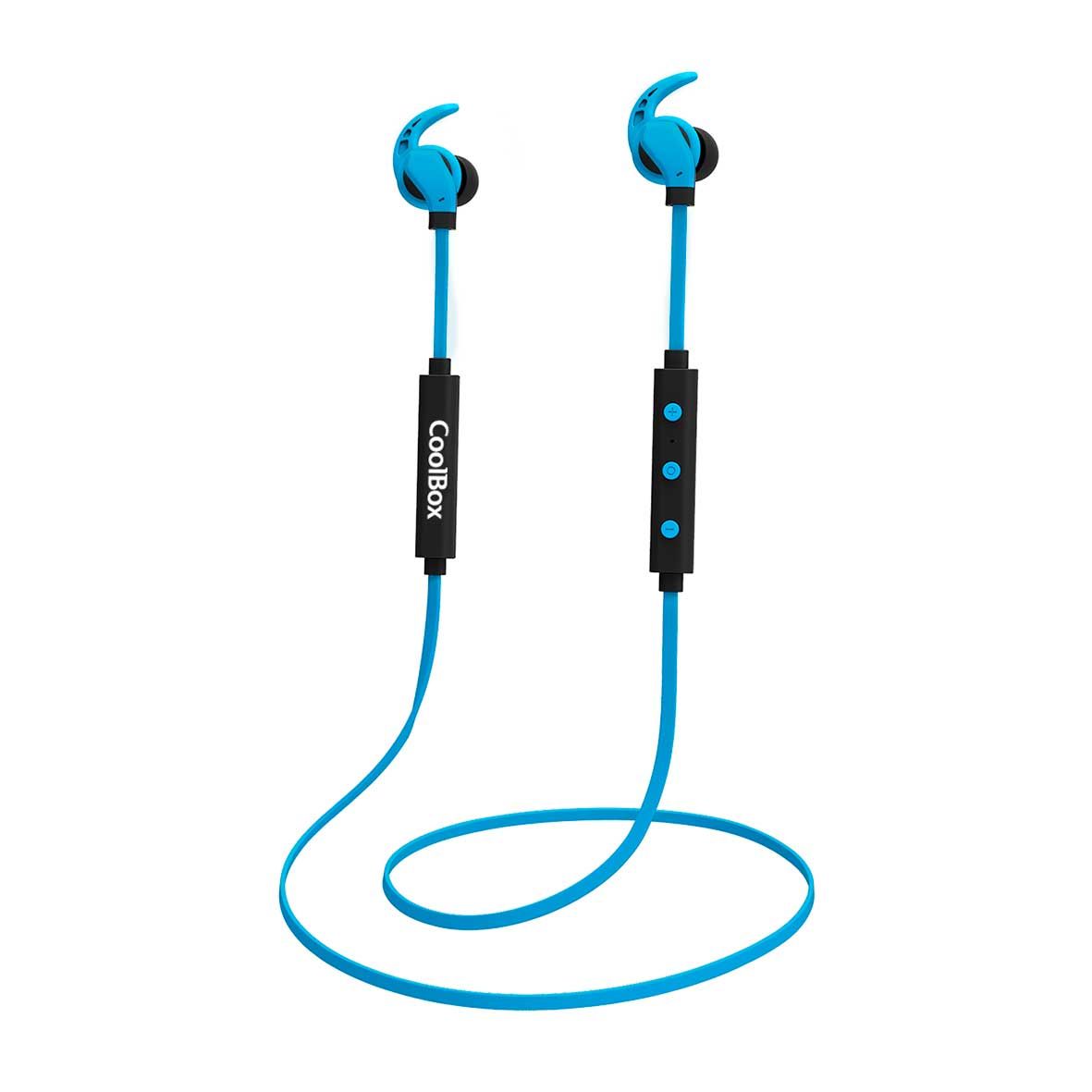 COOLBOX CoolSport Bluetooth Headphones w/mic, Blue (COO-AUB-S01BL)