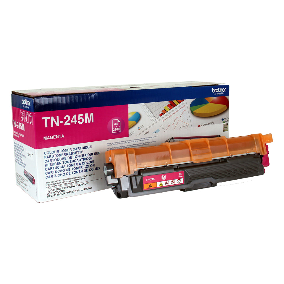 Brother TN245M - Magenta - original - cartucho de toner - para Brother DCP-9015, DCP-9020, HL-3140, HL-3150, HL-3170, MFC-9140, MFC-9330, MFC-9340