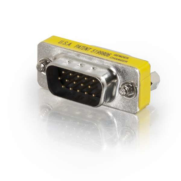 C2G Mini Port Saver - Adaptador VGA - HD-15 (VGA) (F) a HD-15 (VGA) (M) - Níquel