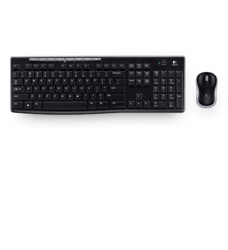 Logitech MK270 Wireless Combo - Conjunto de teclado e rato - sem fios - 2.4 GHz - Checo