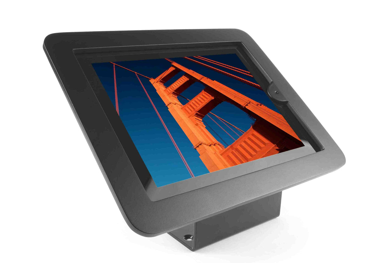 Compulocks Executive 45° iPad 9.7" Wall Mount / Counter Top Kiosk Black - Kit de montagem (suporte de montagem, caixa de executivo) - para tablet - alumínio - preto - montável em teto, Computador de mesa - para Apple iPad (3ª geração), iPad 2, iPad A