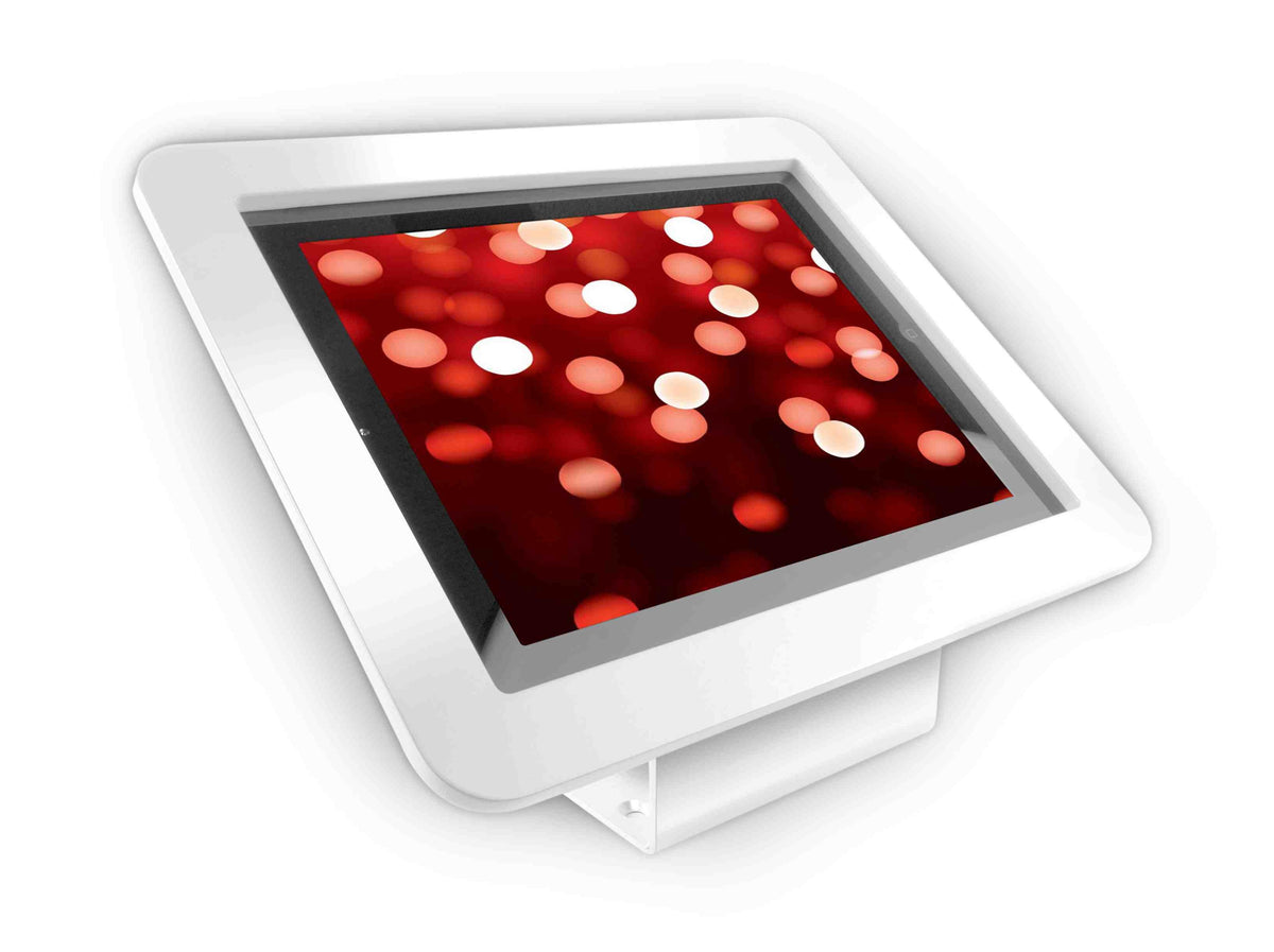 Compulocks Executive 45° iPad 9.7" Wall Mount / Counter Top Kiosk White - Kit de montagem (suporte de montagem, caixa de executivo) - para tablet - alumínio - branco - montável em teto, Computador de mesa - para Apple iPad (3ª geração), iPad 2, iPad