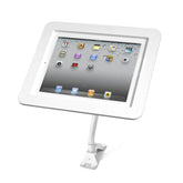 Compulocks Executive Flex Arm iPad 9.7" Counter Top Kiosk White - Mounting Kit (Flex Arm, Executive Housing) - For Tablet - White - Wall Mountable, Desktop Computer - For Apple iPad (3rd generation), iPad 2, iPad Air , iPad Air 2, iPad