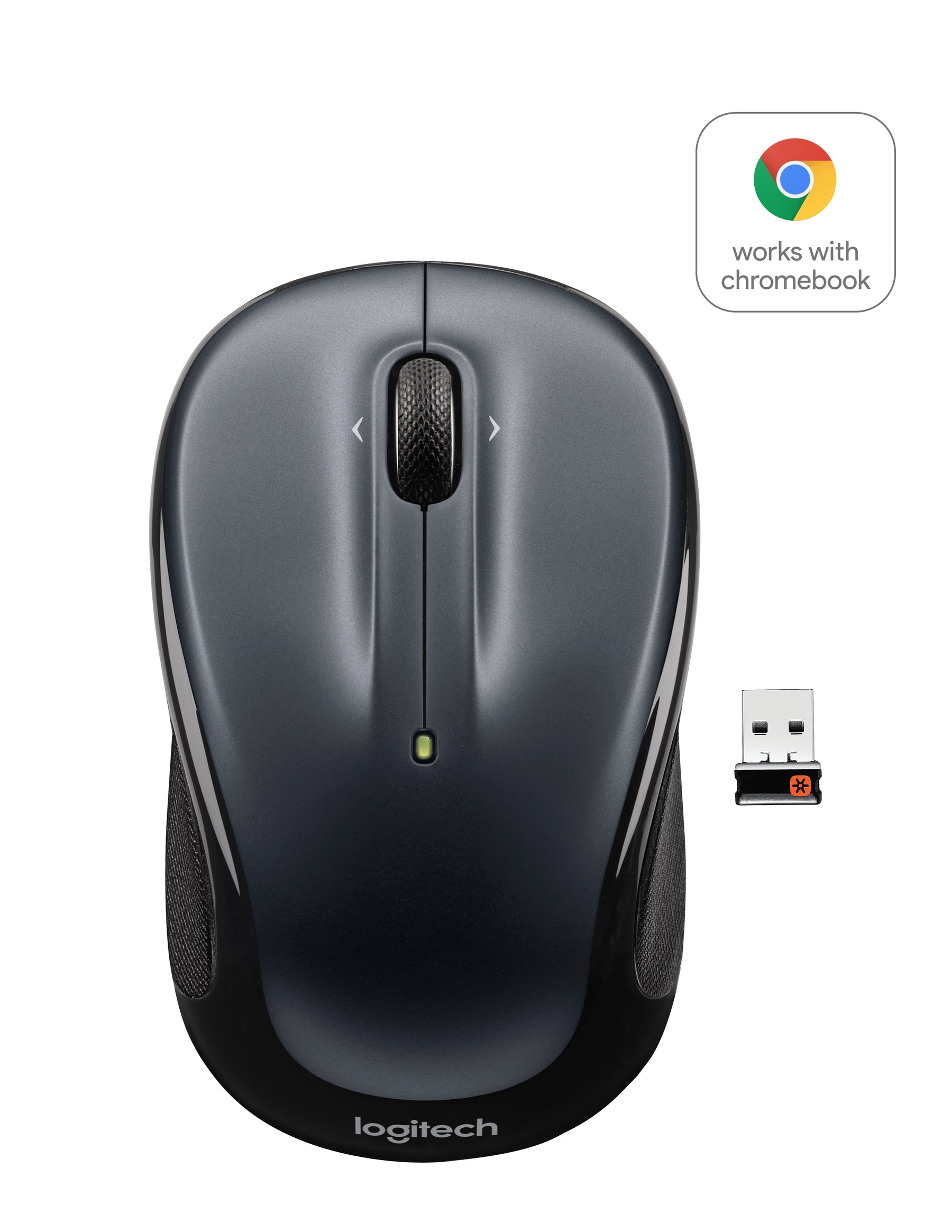 Logitech M325 - Color Collection Limited Edition - mouse - optical - 3 buttons - wireless - 2.4 GHz - USB wireless receiver - gray