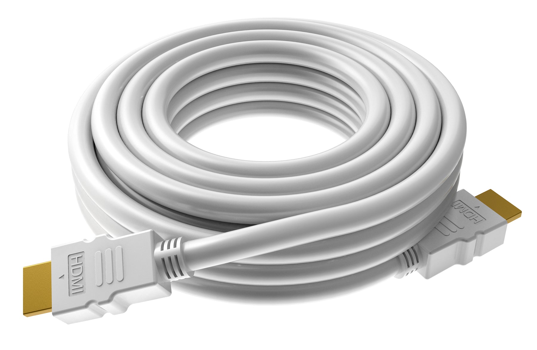 Cable HDMI de instalación profesional VISION - GARANTÍA DE POR VIDA - 4K - HDMI versión 2.0 - conectores chapados en oro - ethernet - HDMI (M) a HDMI (M) - diámetro exterior 9,5 mm - 24 AWG - 15 m - blanco