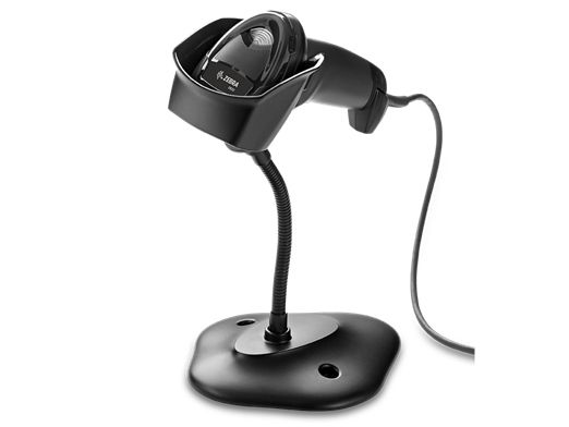 ZEBRA 2D Imager Barcode Scanner DS2208-SR w/ USB Cable &amp; Stand, Black