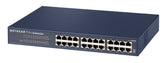 Conmutador Fast Ethernet 10/100 de 24 puertos NETGEAR JFS524v2 - Conmutador - no administrado - 24 x 10/100 - escritorio, montaje en riel