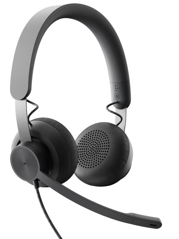 Logitech Zone Wired - Auriculares - en el oído - con cable - USB-C - grafito - para bluechip TRAVELline B15W51