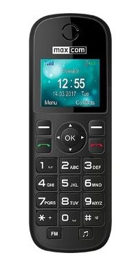 Teléfono Secretaria Maxcom Comfort MM35D Single SIM 2G Negro