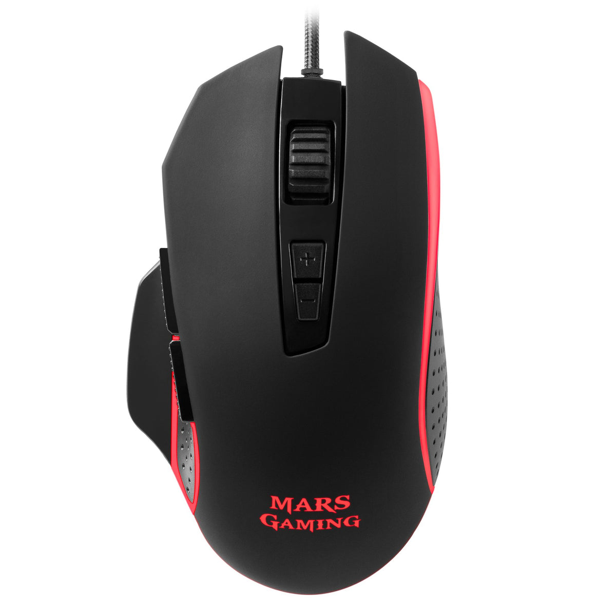 Mouse MARS GAMING 4800 DPI, RGB, SOFTWARE, BASE EXTENDIDA, 8 BOTONES - MM018 (MM018)