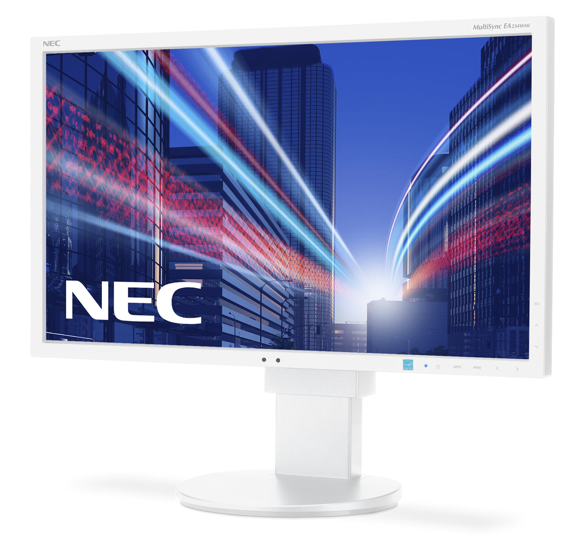 NEC MultiSync EA234WMi - Monitor LED - 23" - 1920 x 1080 Full HD (1080p) @ 60 Hz - IPS - 250 cd/m² - 1000:1 - 6 ms - HDMI, DVI-D, VGA, DisplayPort - altavoces - blanco