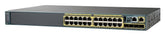 Cisco Catalyst 2960X-24PD-L - Switch - Managed - 24 x 10/100/1000 (PoE+) + 2 x 10 Gigabit SFP+ - desktop, rail mountable - PoE+ (370W)