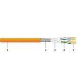 EQUIP NETWORK CABLE REEL WITHOUT FTP CAT.7 LSZH 1000MT ORANGE