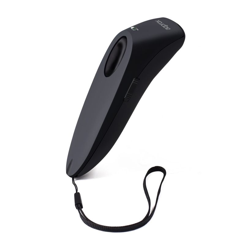 APPROX Handheld 2D Barcode Scanner LS10 w/ Stand, Black - Bluetooth/Wireless