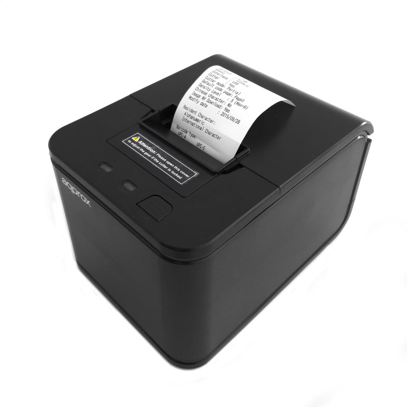 APPROX Thermal Printer 203dpi 58mm, Black - USB / RJ11