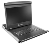 Lenovo ThinkSystem - KVM console - USB - US - 18.5" - rack mountable - 1366 x 768 @ 60 Hz - 250 cd/m² - VGA - 1U