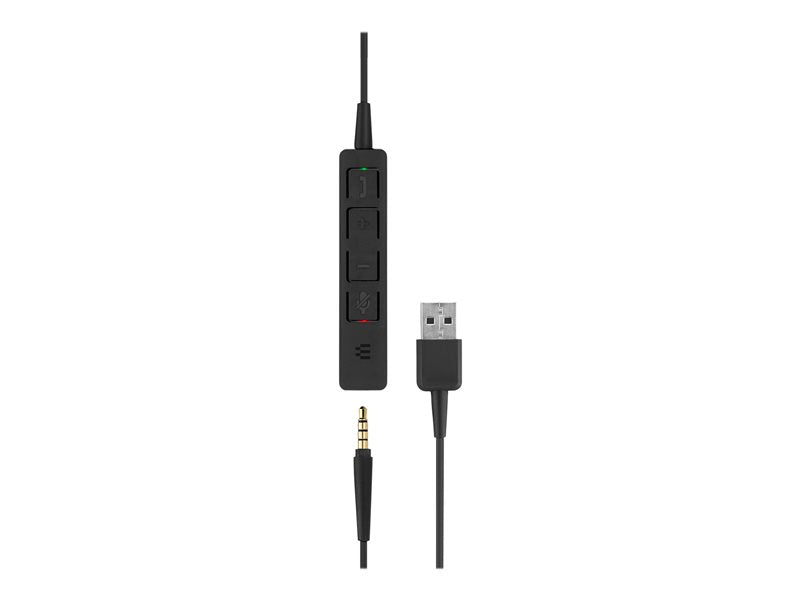 EPOS I SENNHEISER ADAPT SC 130 USB - Auriculares - intrauditivos - con cable - cancelación activa de ruido - USB - negro, blanco - Skype for Business Certified