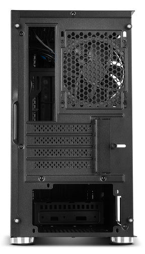 Caixa NOX Hummer Fusion S RGB Tempered Glass Black mATX (NXHUMMERFSNS)