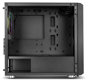 Caja NOX Hummer Fusion S RGB Cristal Templado Negro mATX (NXHUMMERFSNS)