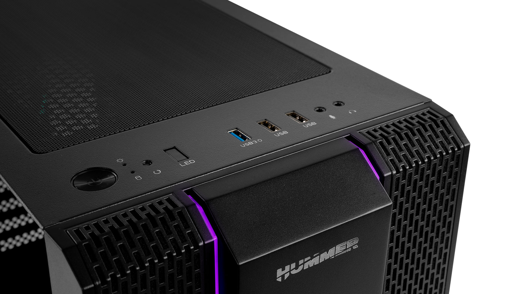 Caja NOX Hummer Fusion S RGB Cristal Templado Negro mATX (NXHUMMERFSNS)