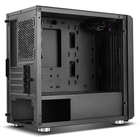 Caixa NOX Hummer Fusion S RGB Tempered Glass Black mATX (NXHUMMERFSNS)