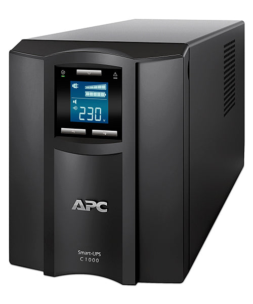 APC Smart-UPS C 1000VA LCD - UPS - AC 230 V - 600 Watt - 1000 VA - USB - output connectors: 8 - black - for P/N: AR3103, AR3103SP, AR3106SP, AR3357X674