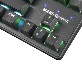 Teclado mecánico MARSGAMING Compact TKL, Outemu SQ Blue, portugués - MKXTKLBPT (MKXTKLBPT)