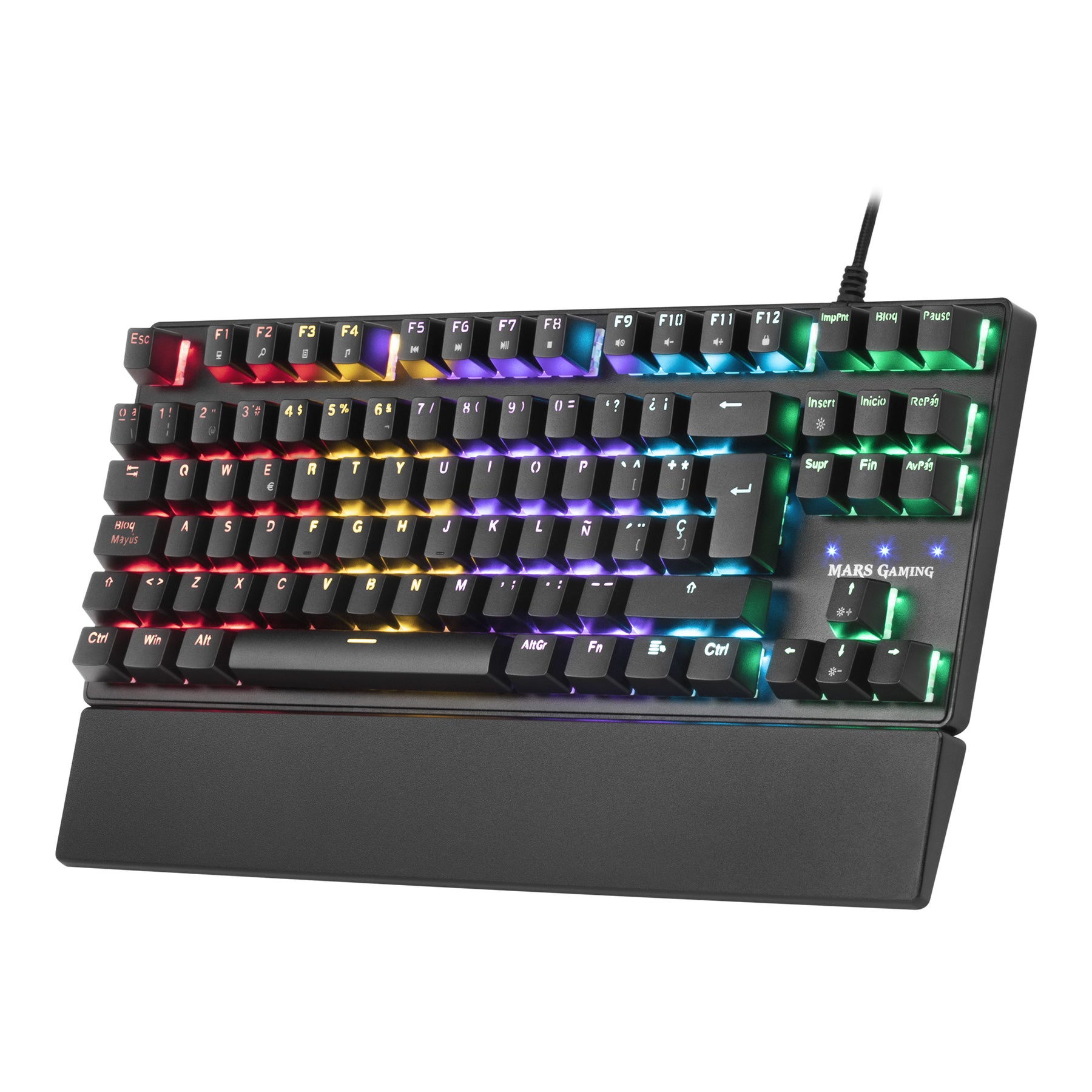 MARSGAMING Compact TKL Mechanical Keyboard, Outemu SQ Blue, Portuguese - MKXTKLBPT (MKXTKLBPT)