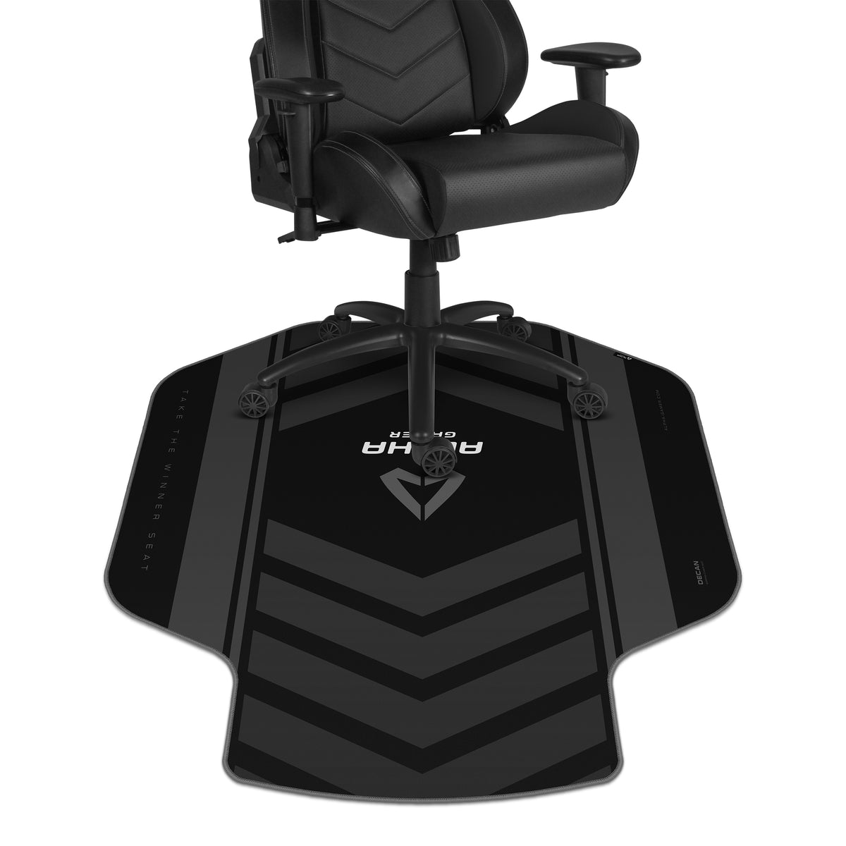 ALPHA Gamer Decan Chair Rug Black - AGDECANBK