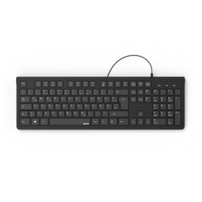 Teclado HAMA com fio KC-200\" Black - 182681