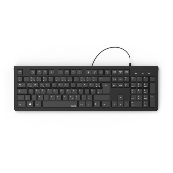 Teclado con cable HAMA KC-200\" Negro - 182681