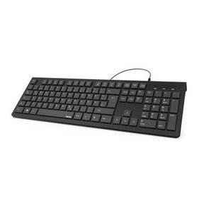 Teclado HAMA com fio KC-200\" Black - 182681