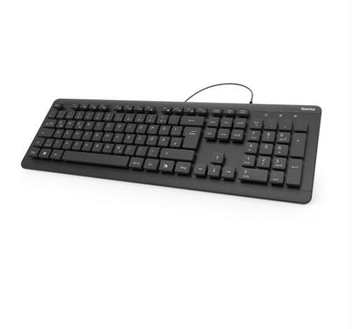 Keyboard HAMA KZ-600, waterproof, with cable, black