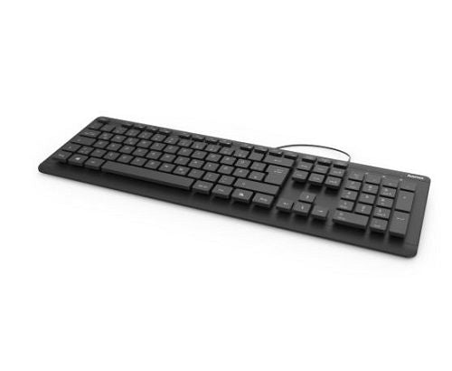 Keyboard HAMA KZ-600, waterproof, with cable, black