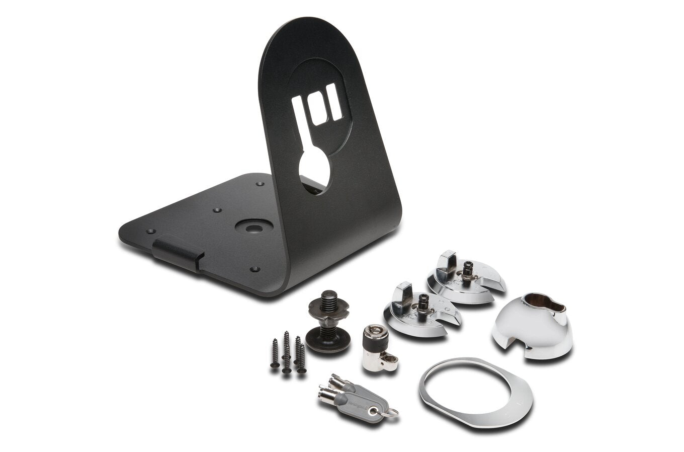 Kensington SafeStand Keyed Locking Station - Soporte de bloqueo de seguridad del sistema - Negro - para Apple iMac (21,5 interior, 27 interior)