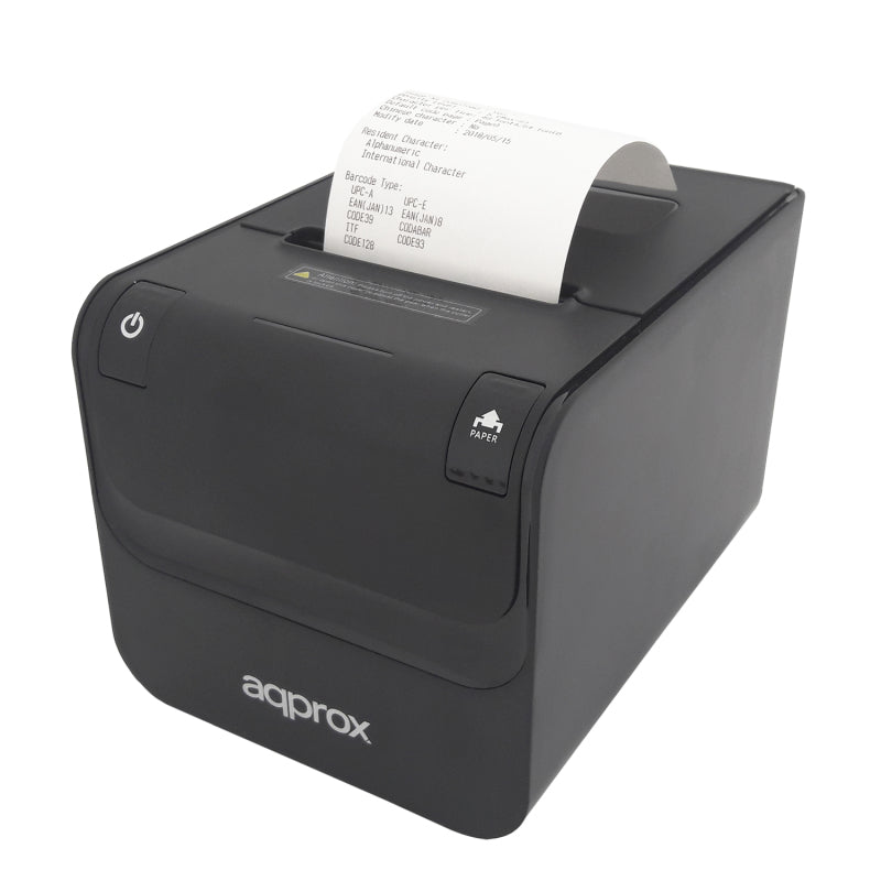 APPROX Thermal Printer 203dpi 80mm, Black - USB / LAN / Serial / RJ11