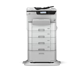 Epson WorkForce Pro WF-C8690D3TWFC - Impresora multifunción - color - inyección de tinta - A3 (soportes) - hasta 22 ppm (copia) - hasta 24 ppm (impresión) - 1835 hojas - 33,6 Kbps - LAN Gigabit, host USB, NFC, USB 3.0, anfitrión USB 2.0, Wi-Fi (CA)