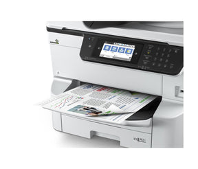 Epson WorkForce Pro WF-C8690D3TWFC - Multifunction printer - color - inkjet - A3 (media) - up to 22 ppm (copy) - up to 24 ppm (print) - 1835 sheets - 33.6 Kbps - Gigabit LAN, USB host, NFC, USB 3.0, USB 2.0 host, Wi-Fi(ac)