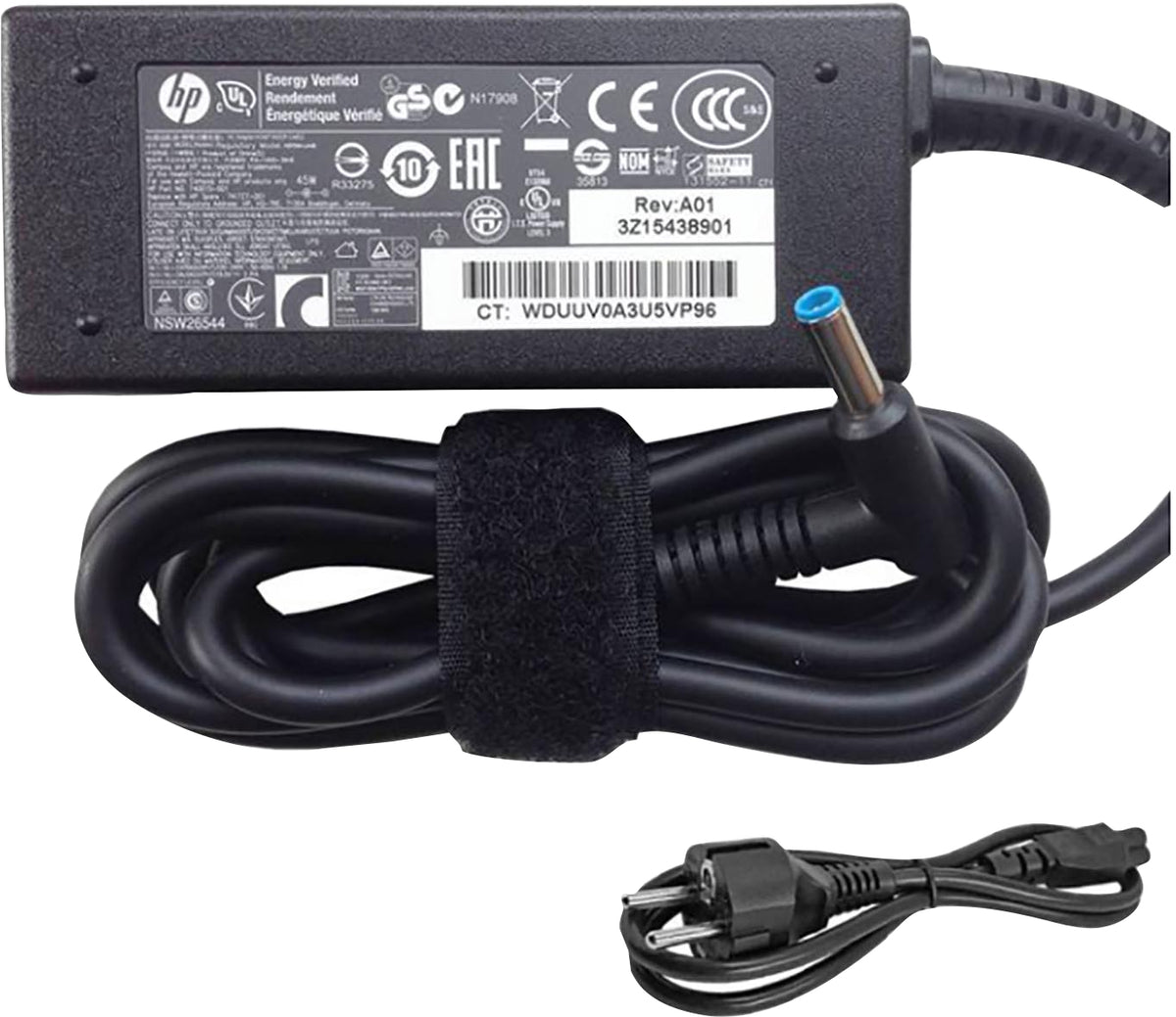 HP Smart AC Adapter - Power Adapter - AC 90-265 V - 45 Watt - Europe - for EliteBook 830 G6, Pro Mobile Thin Client mt440 G3, ZBook 15u G2, 15u G3, 15u G5, 15u G6