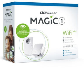 devolo Magic 1 WiFi mini, kit de inicio, Velocid. PLC hasta 1200 Mbps, malla Wi-Fi con 1 puerto LAN - PT8568