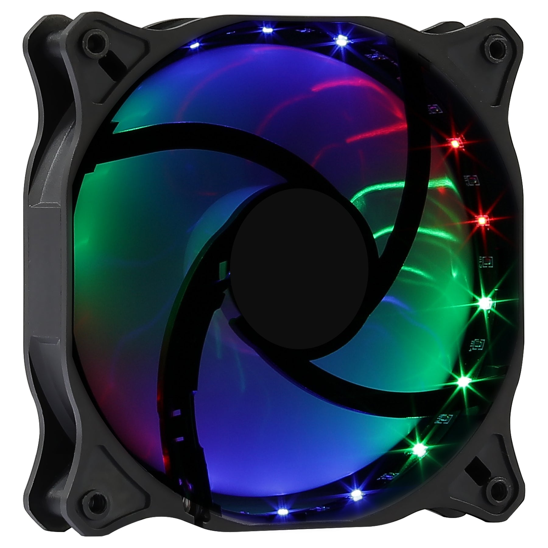 VENTOINHA AEROCOOL COSMO 12 FRGB, 12cm fixed rgb led, 18 leds, curved blades, 1000rpm (COSMO12FRGB)