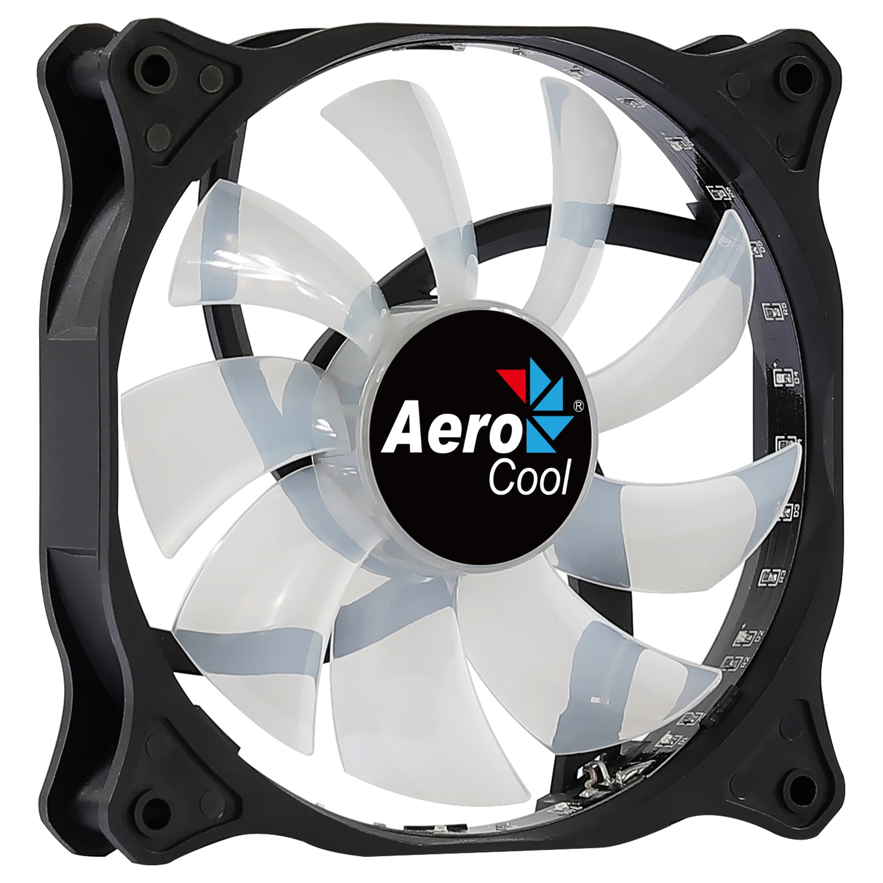 VENTOINHA AEROCOOL COSMO 12 FRGB, 12cm fixed rgb led, 18 leds, curved blades, 1000rpm (COSMO12FRGB)