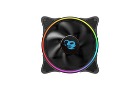 120mm silent fan, CoolBox DeepIris, double bezel, A-RGB