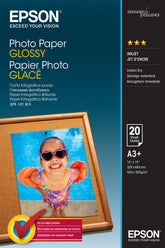 Epson - Glossy - A3 Plus (329 x 483 mm) - 200 gsm - 20 sheet(s) photo paper - for Expression Photo HD XP-15000, SureColor P706, SC-P405, WorkForce WF-7720, 7725, 7840, 7845