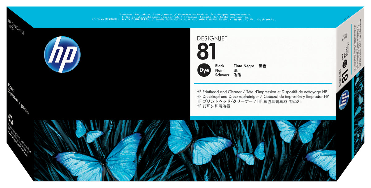 HP 81 - 13 ml - cabeçote de impressora com limpador - para DesignJet 5000, 5000ps, 5000ps uv, 5000uv, 5500, 5500 uv, 5500mfp, 5500ps, 5500ps uv