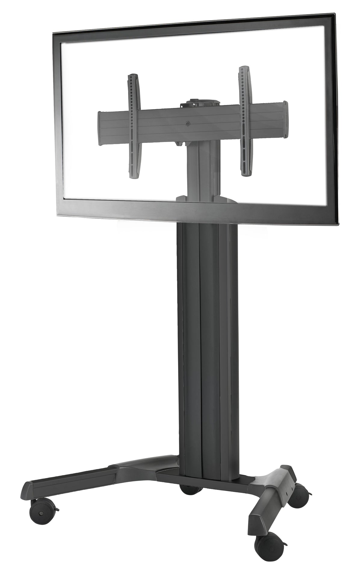 NEC Mobile Single Trolley PDMHM-L - Mounting Kit (ballast, mounting rails, legs, trolley base, horizontal rail) - for LCD display - black - screen size: 40"-80"