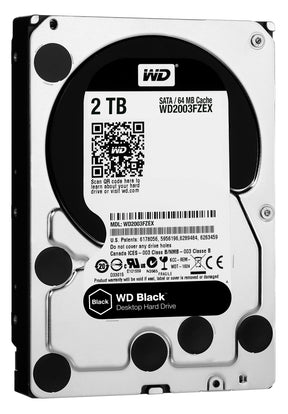 WD Black Performance Hard Drive WD2003FZEX - Hard drive - 2 TB - internal - 3.5" - SATA 6Gb/s - 7200 rpm - buffer: 64 MB