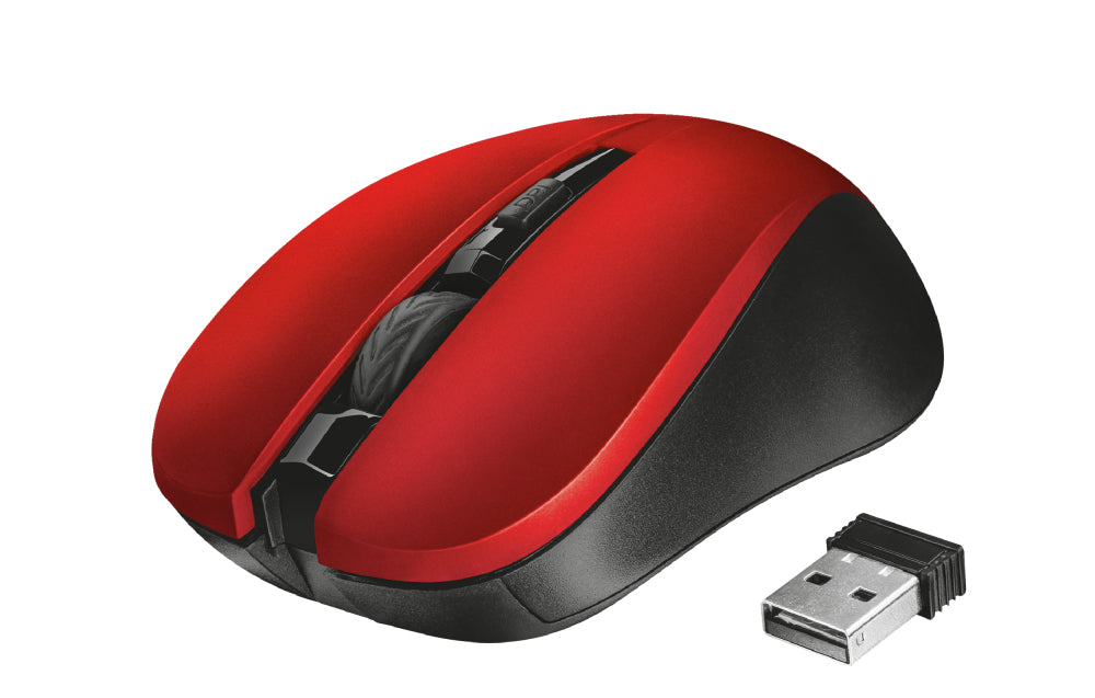 Mouse TRUST MYDO SILENT WIRELESS Red - 21871